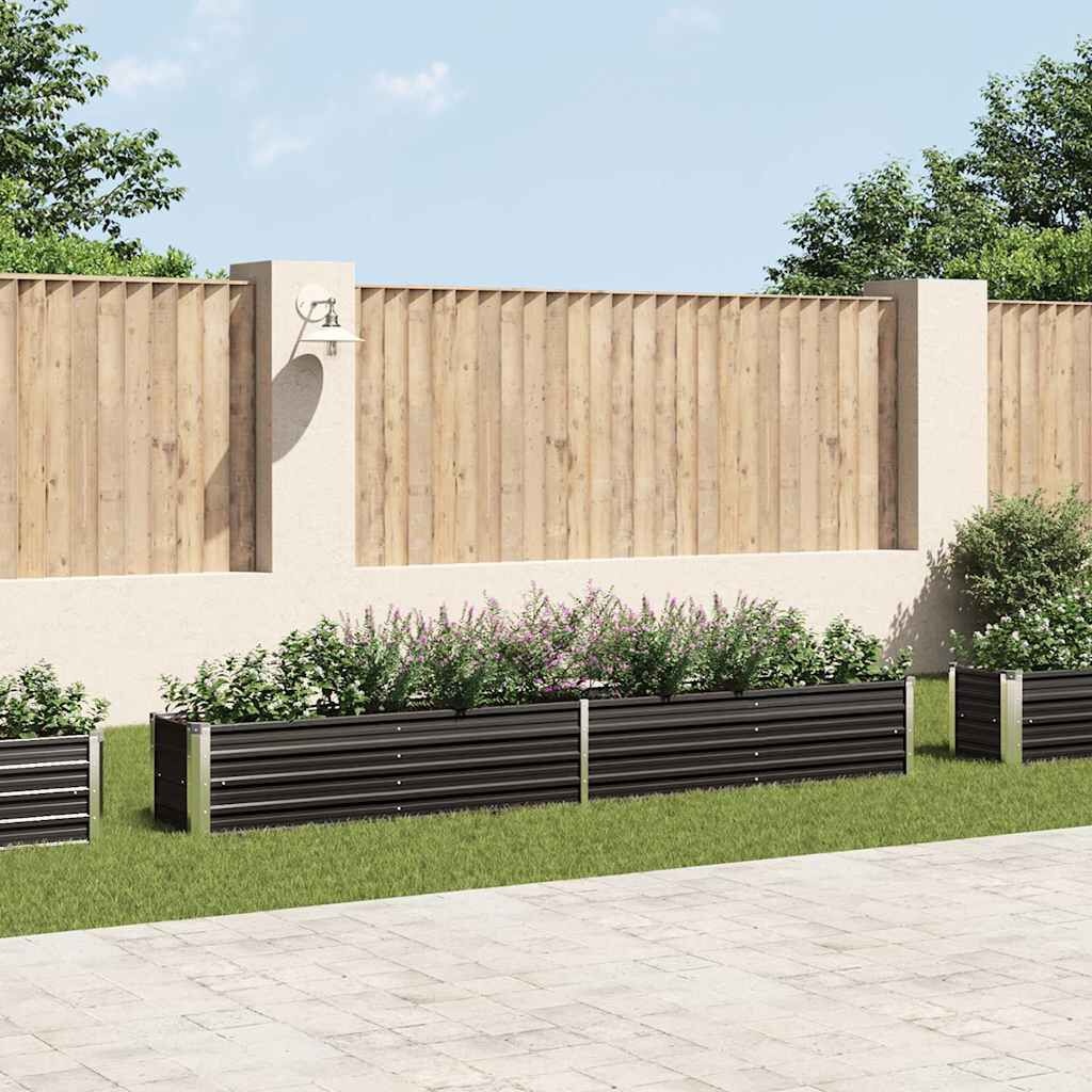 Verhoogde Plantenbak Staal Antraciet - 320x40x45cm - 34% Korting