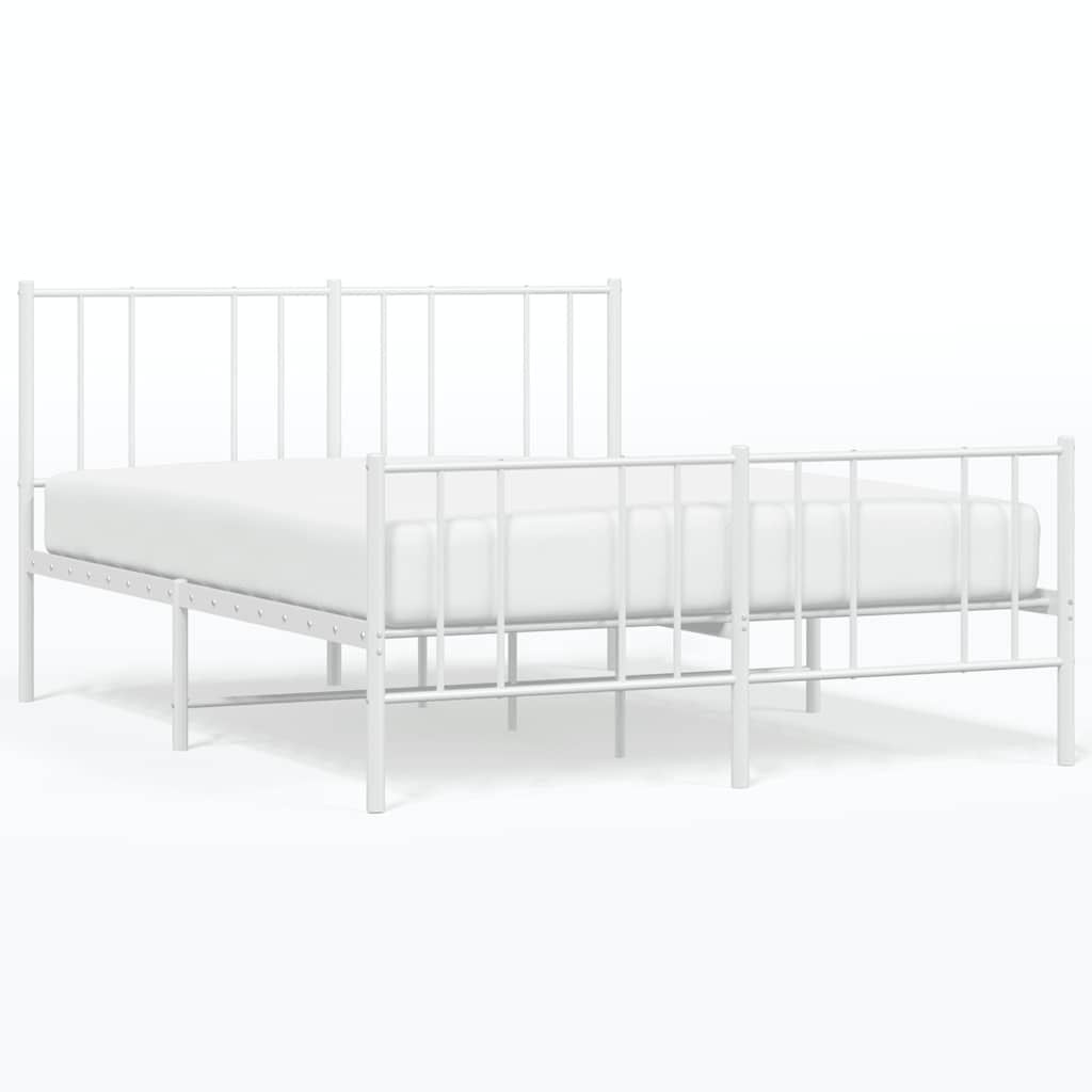 Wit Metalen Bedframe 140x200 cm - 34% Korting