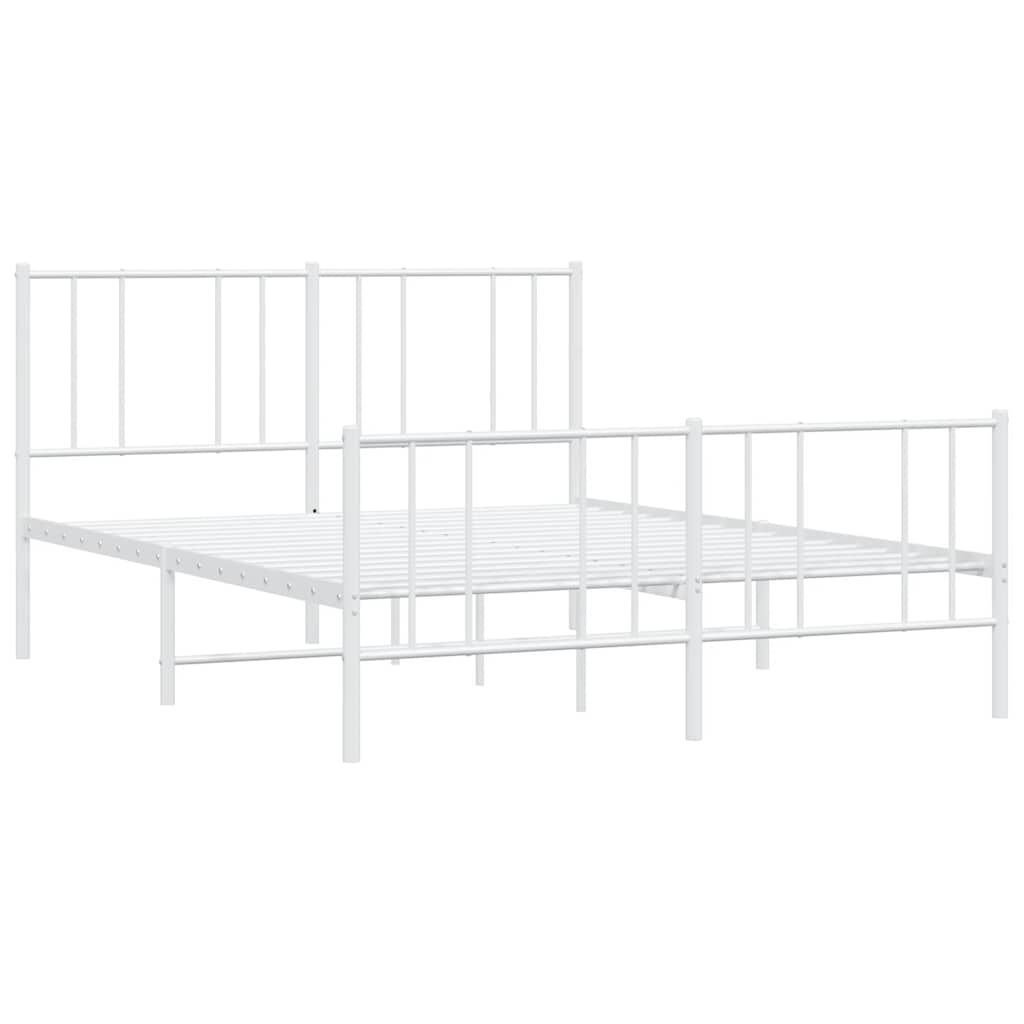 Wit Metalen Bedframe 140x200 cm - 34% Korting
