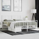 Wit Metalen Bedframe 140x200 cm - 34% Korting