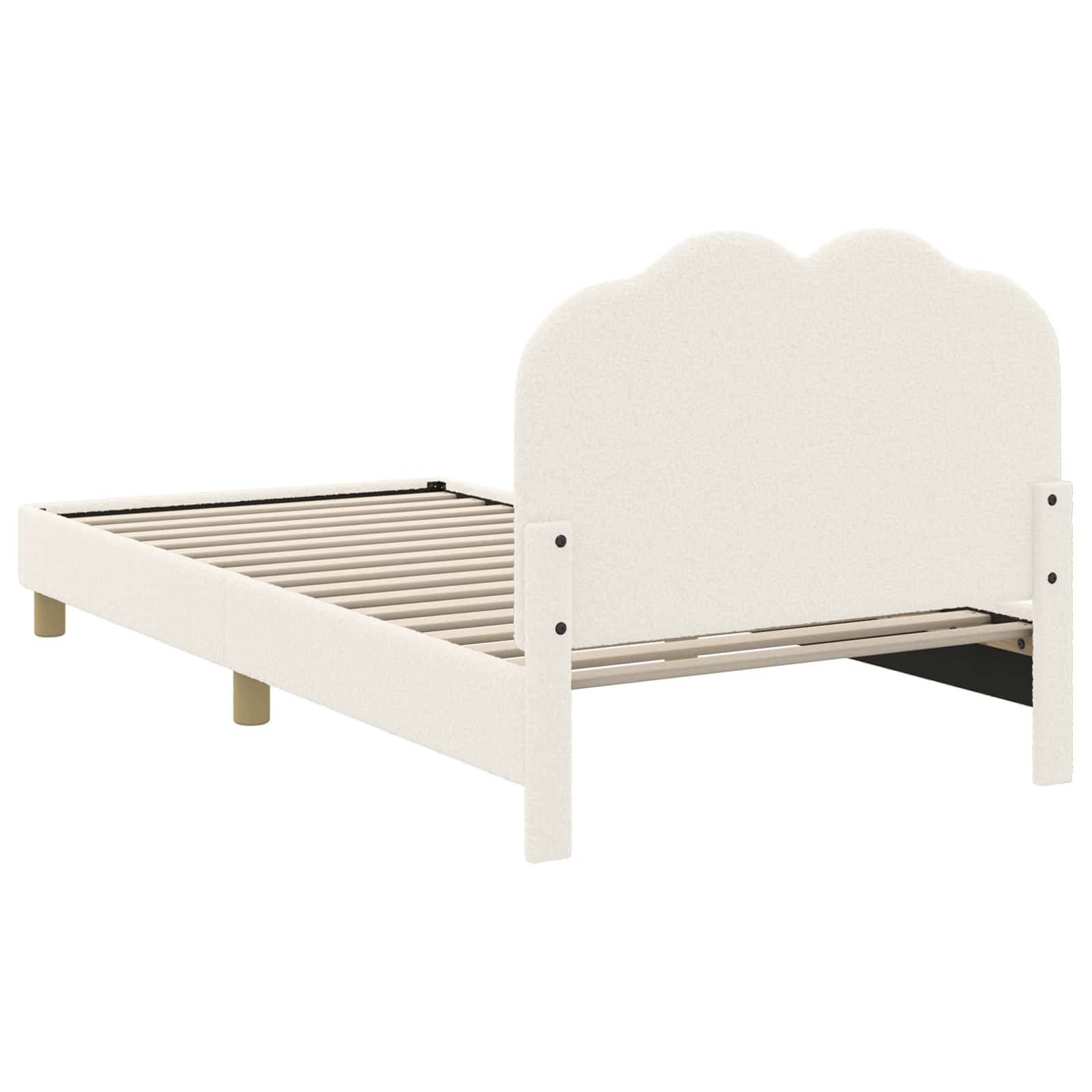 Kinderbed Crème 90x200cm met Opberg Hoofdbord - 34% Korting