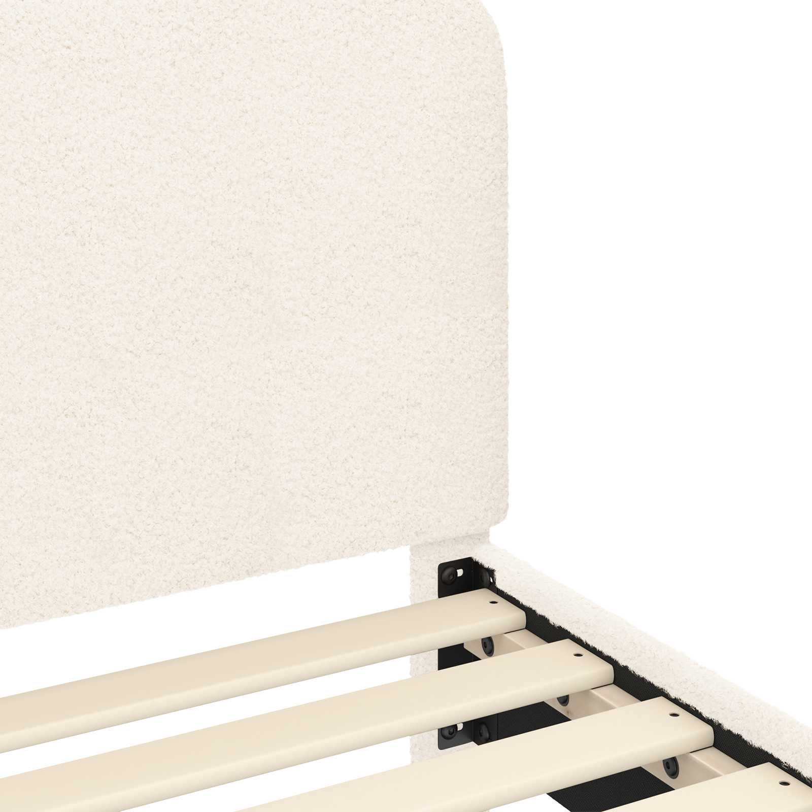 Kinderbed Crème 90x200cm met Opberg Hoofdbord - 34% Korting