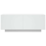 Tv-meubel bewerkt hout wit 100x35x40 cm met 34% korting