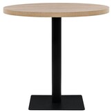 Bistrotafel Rond MDF & Staal Eikenkleur 80x75 cm - 35% Korting!