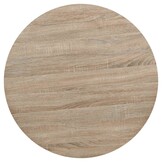 Bistrotafel Rond MDF & Staal Eikenkleur 80x75 cm - 35% Korting!