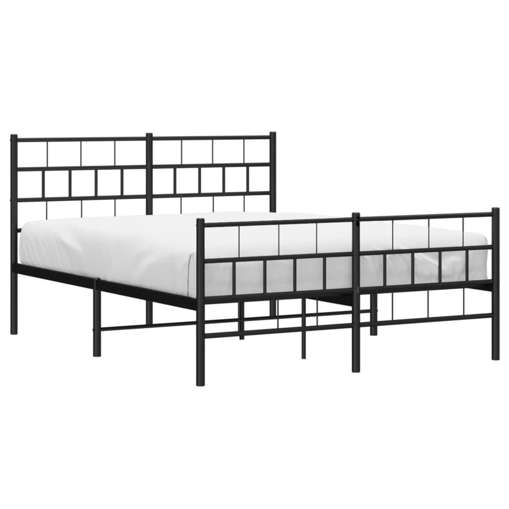 Zwart metalen bedframe 120x200 cm - 34% korting