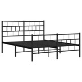 Zwart metalen bedframe 120x200 cm - 34% korting