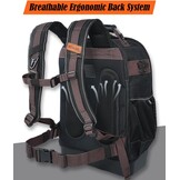Gereedschapsrugzak 45L, 76 Vakken, Laptopvak, Waxed Canvas - 35% Korting