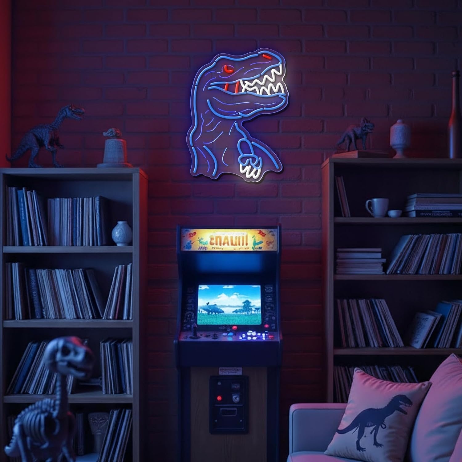 LED Neon Dinosaurus Wandlamp 33% Korting
