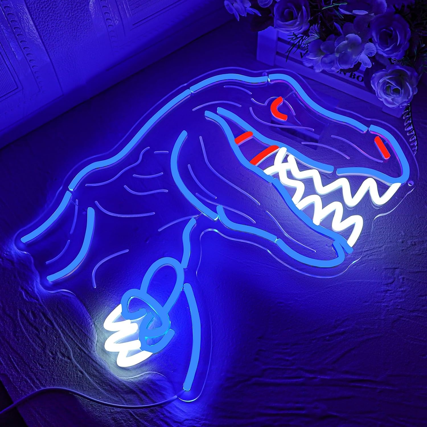LED Neon Dinosaurus Wandlamp 33% Korting