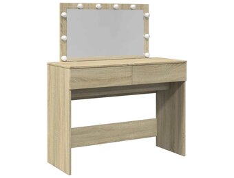 Kaptafel met LED-verlichting, 100x40x120 cm, Sonoma Eiken (34% Korting)