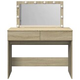 Kaptafel met LED-verlichting, 100x40x120 cm, Sonoma Eiken (34% Korting)