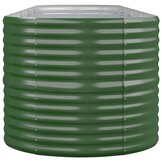 Plantenbak 368x80x68 cm Groen Staal - 34% Korting!