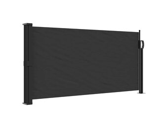 Uittrekbaar Windscherm 100x300 cm Zwart - 34% Korting