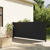 Uittrekbaar Windscherm 100x300 cm Zwart - 34% Korting