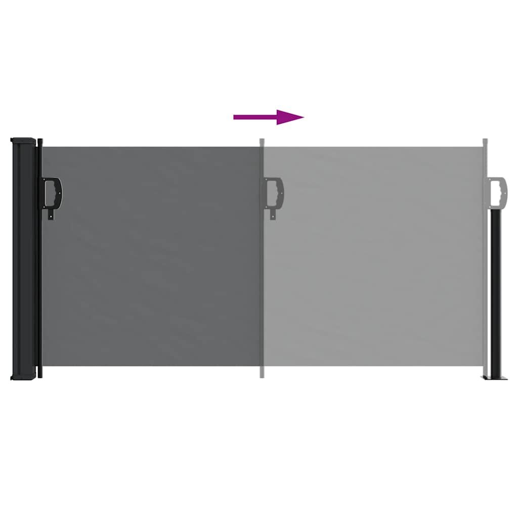 Uittrekbaar Windscherm 100x300 cm Zwart - 34% Korting