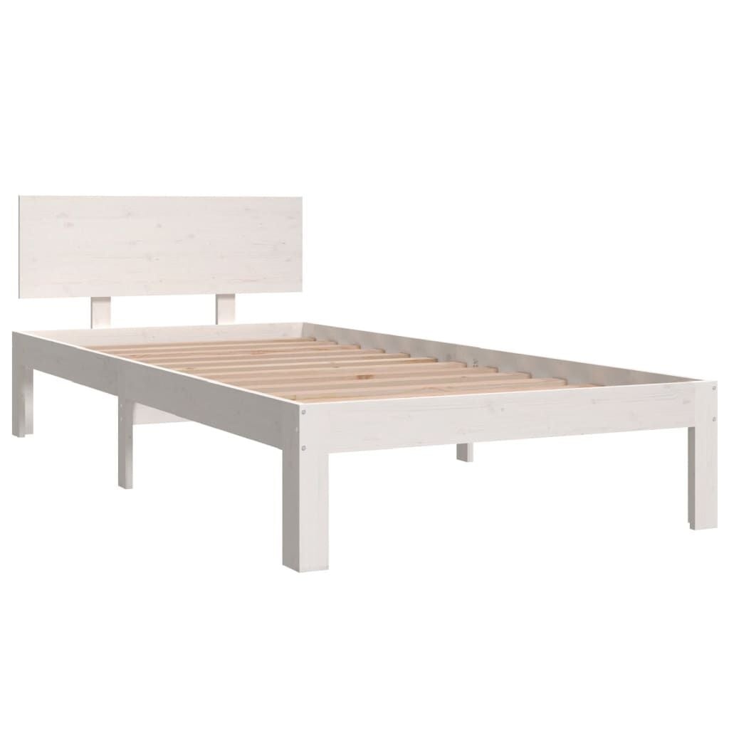 Massief Grenen Bedframe Wit 90x200 cm - 34% Korting