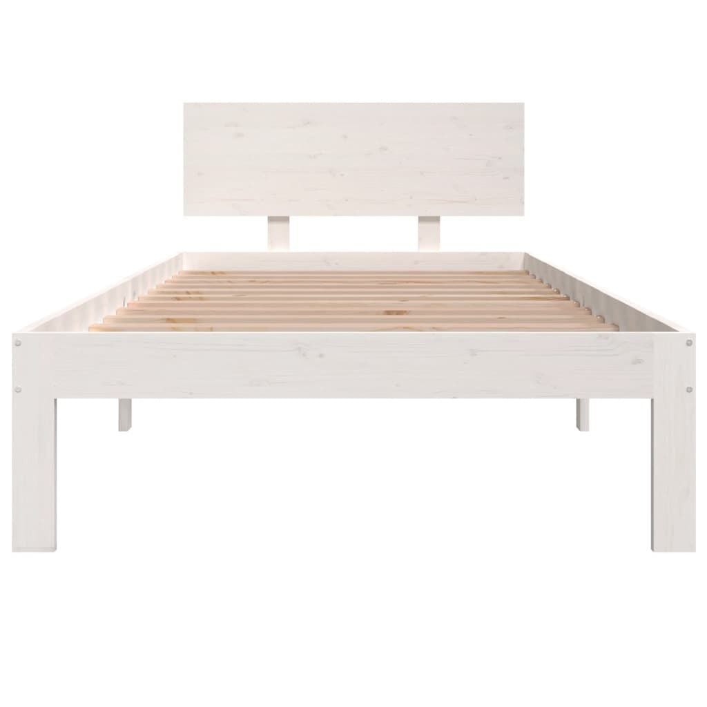 Massief Grenen Bedframe Wit 90x200 cm - 34% Korting