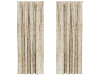 VidaXL Verduisteringsgordijnen Crème 260 x 140 cm Fluweel - 33% Korting