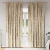 VidaXL Verduisteringsgordijnen Crème 260 x 140 cm Fluweel - 33% Korting