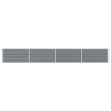 Verhoogde Plantenbak Grijs Gegalvaniseerd Staal 320x40x45 cm - 34% Korting!