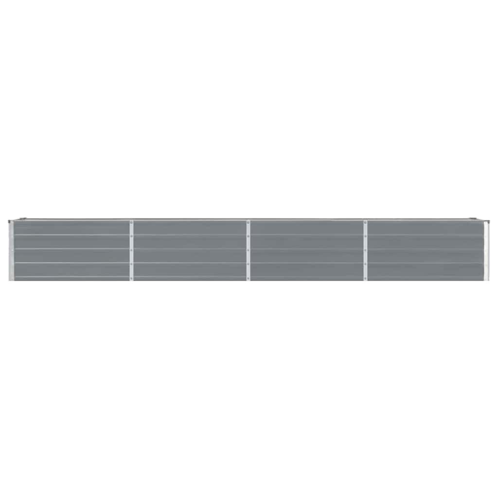 Verhoogde Plantenbak Grijs Gegalvaniseerd Staal 320x40x45 cm - 34% Korting!