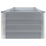 Verhoogde Plantenbak Grijs Gegalvaniseerd Staal 320x40x45 cm - 34% Korting!