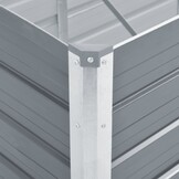 Verhoogde Plantenbak Grijs Gegalvaniseerd Staal 320x40x45 cm - 34% Korting!