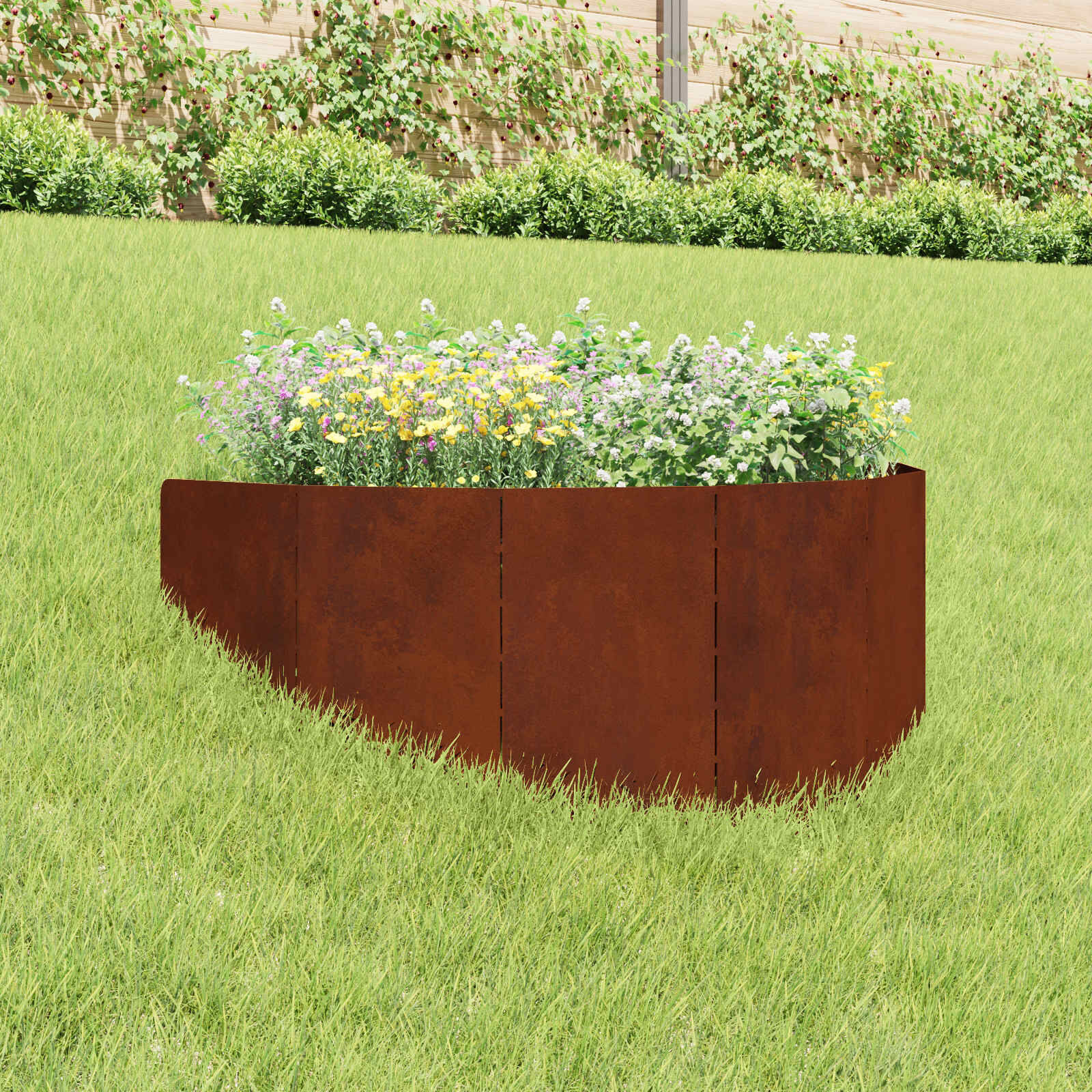 Roestige Gazonrand Staal (100x45cm) - 34% Korting