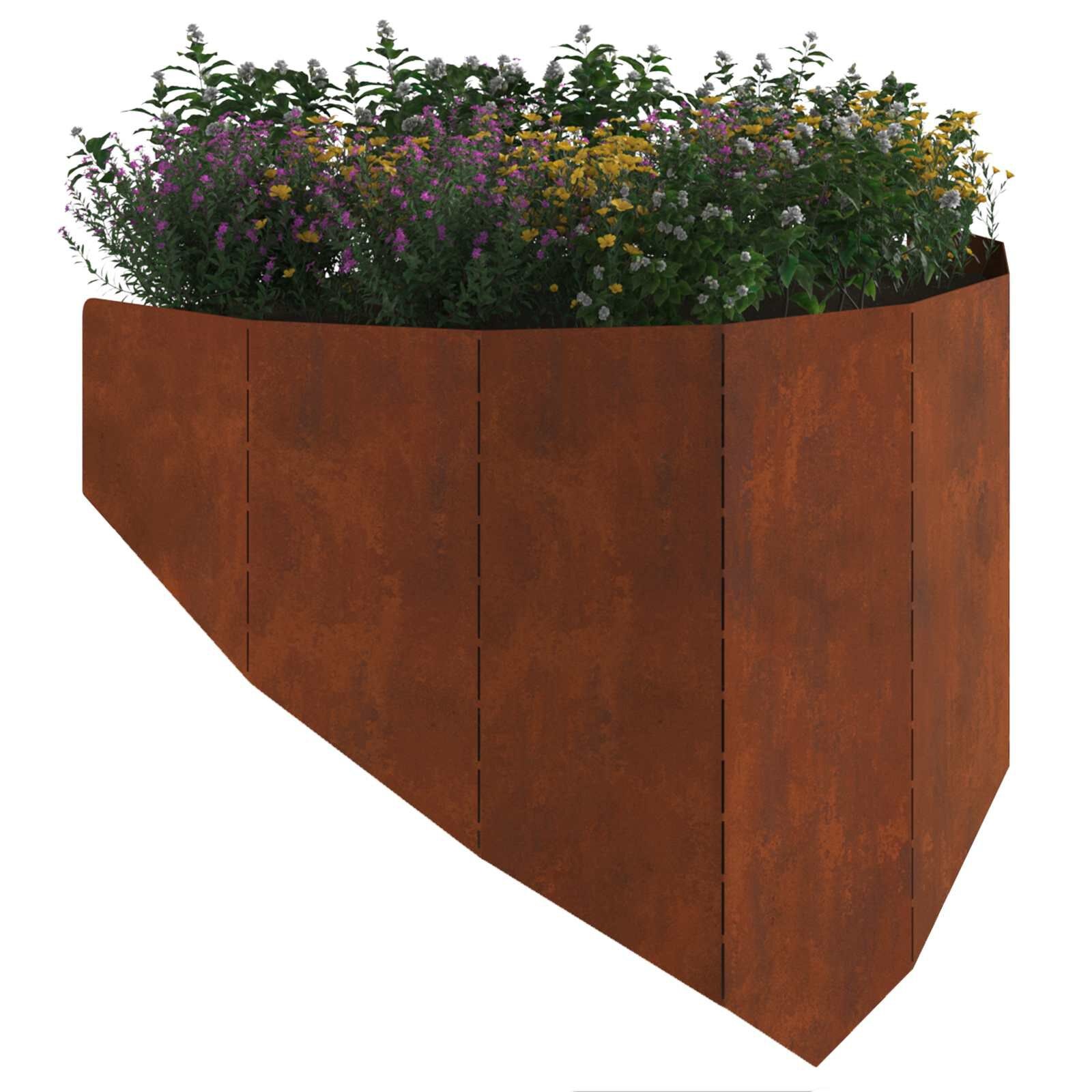 Roestige Gazonrand Staal (100x45cm) - 34% Korting