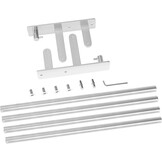 Dubbele Handdoekhouder 80cm Geborsteld Nikkel - Zelfklevend of Boren - 31% Korting