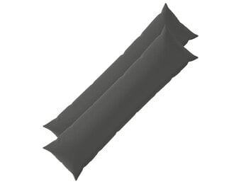 vidaXL Kussensloop HEERLEN Antraciet (2 stuks) 40x145cm Polyester - 31% Korting