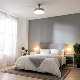 Plafondventilator met Lamp, 42" Intrekbare Vleugels, 3 Kleuren Licht & Timer - 34% Korting!