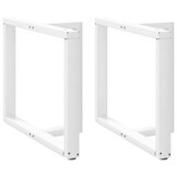 Eettafelpoten 2 st T-vormig Wit 90x35x(72-73) cm Staal met 54% Korting