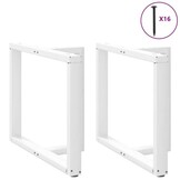 Eettafelpoten 2 st T-vormig Wit 90x35x(72-73) cm Staal met 54% Korting
