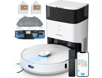 Robotstofzuiger met Dweilfunctie & 3,5L Zuigstation - 35% Korting!