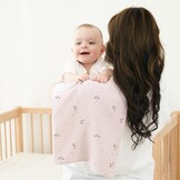 Zachte Molton Baby Doeken (3 stuks) - 100% Katoen - 60x60cm - Roze Hart - 37% Korting