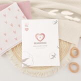 Zachte Molton Baby Doeken (3 stuks) - 100% Katoen - 60x60cm - Roze Hart - 37% Korting