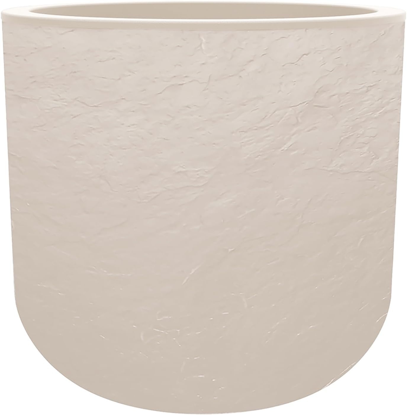 Kunststof Plantenpot Steenlook 33% Korting | Ø 38,5 x H 36,8 cm Kalkbeige
