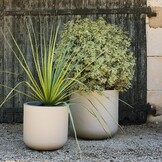 Kunststof Plantenpot Steenlook 33% Korting | Ø 38,5 x H 36,8 cm Kalkbeige
