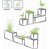 Kunststof Plantenpot Steenlook 33% Korting | Ø 38,5 x H 36,8 cm Kalkbeige