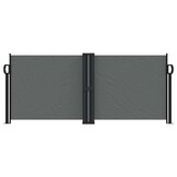 Uittrekbaar Windscherm 100x600 cm Antraciet - 34% Korting