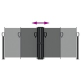 Uittrekbaar Windscherm 100x600 cm Antraciet - 34% Korting