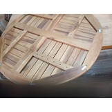 Rond Tafelblad Massief Teakhout 90cm - 54% Korting