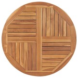 Rond Tafelblad Massief Teakhout 90cm - 54% Korting