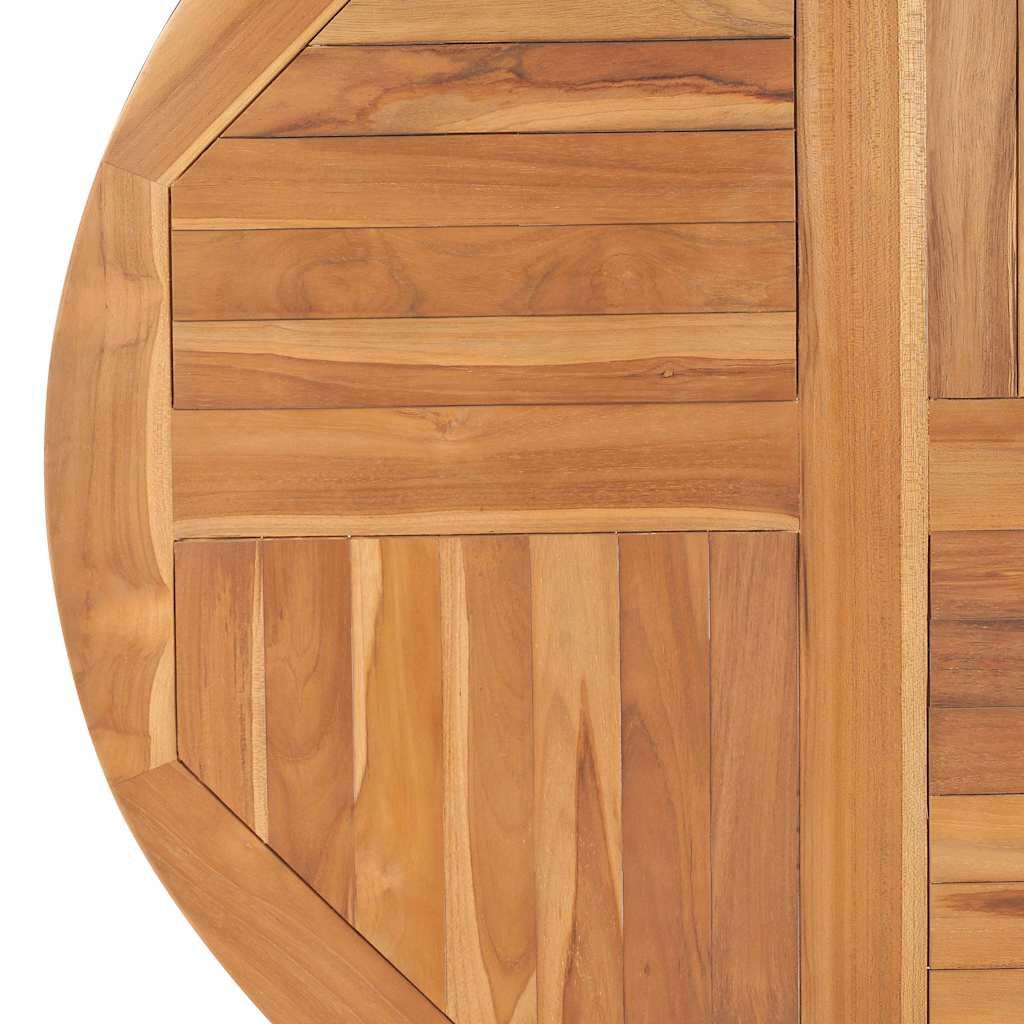 Rond Tafelblad Massief Teakhout 90cm - 54% Korting