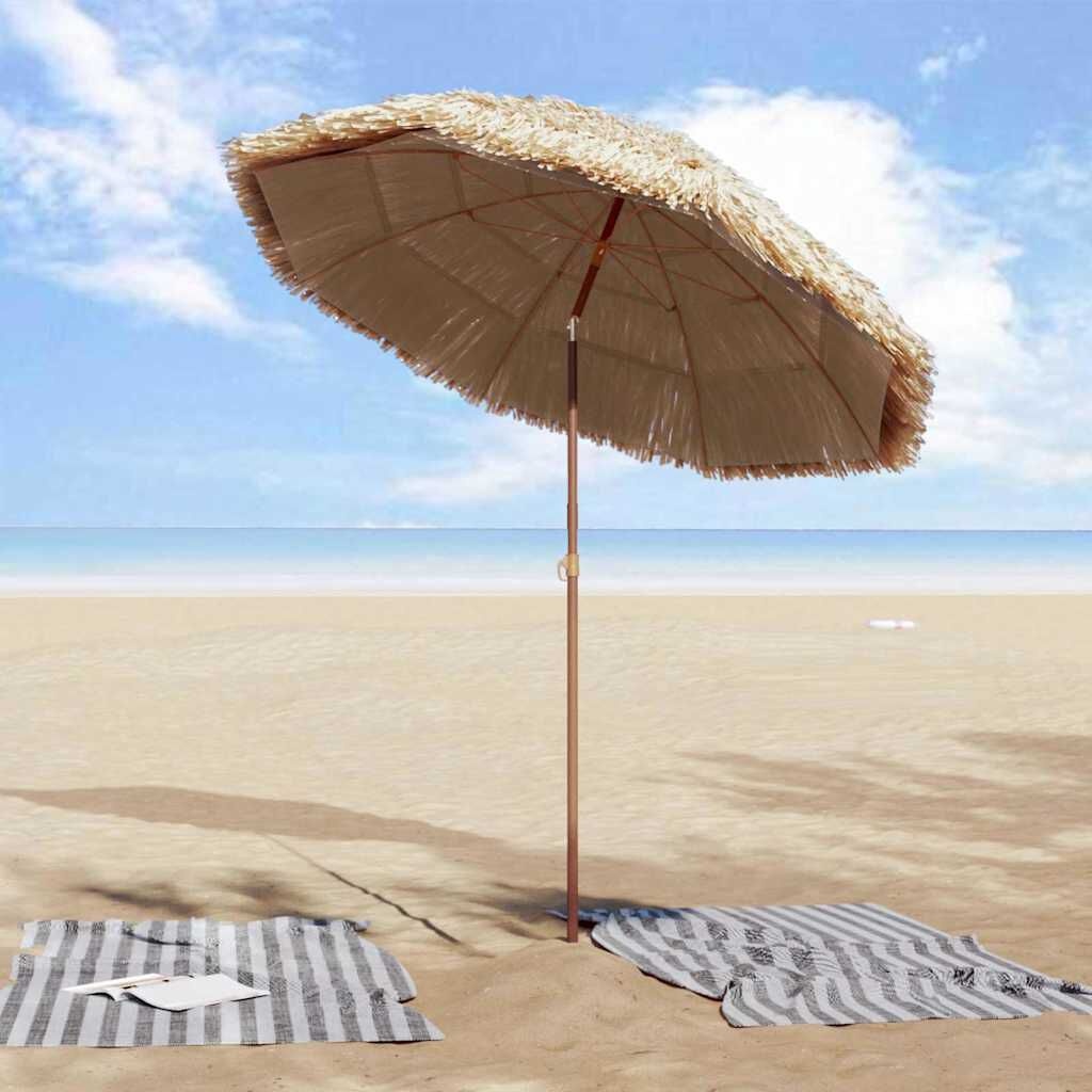 Strandparasol Bruin Ø 160 x 196 cm - 33% Korting!