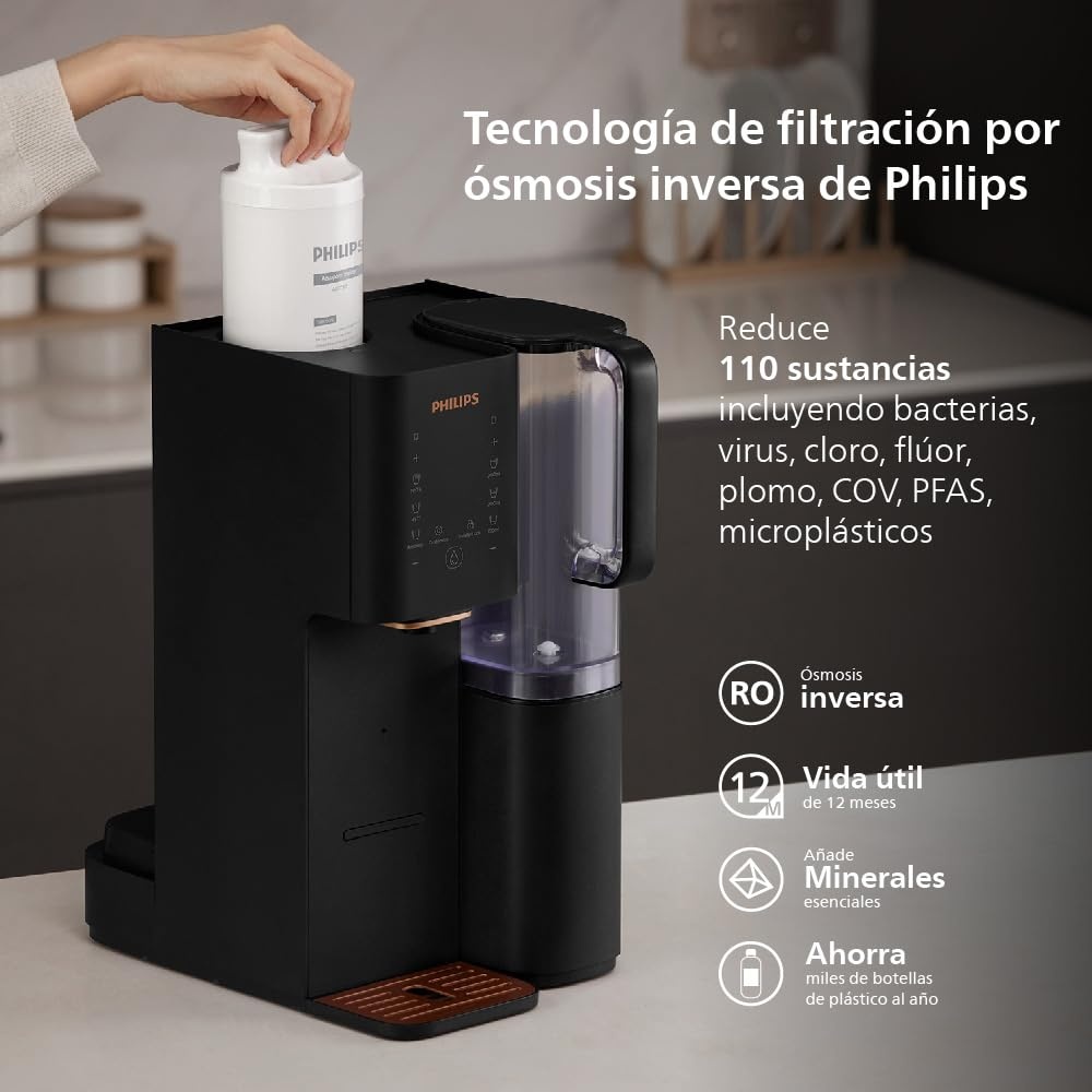 Philips Waterdispenser ADD6920BK/10: Gezuiverd Warm Water (60% Korting)