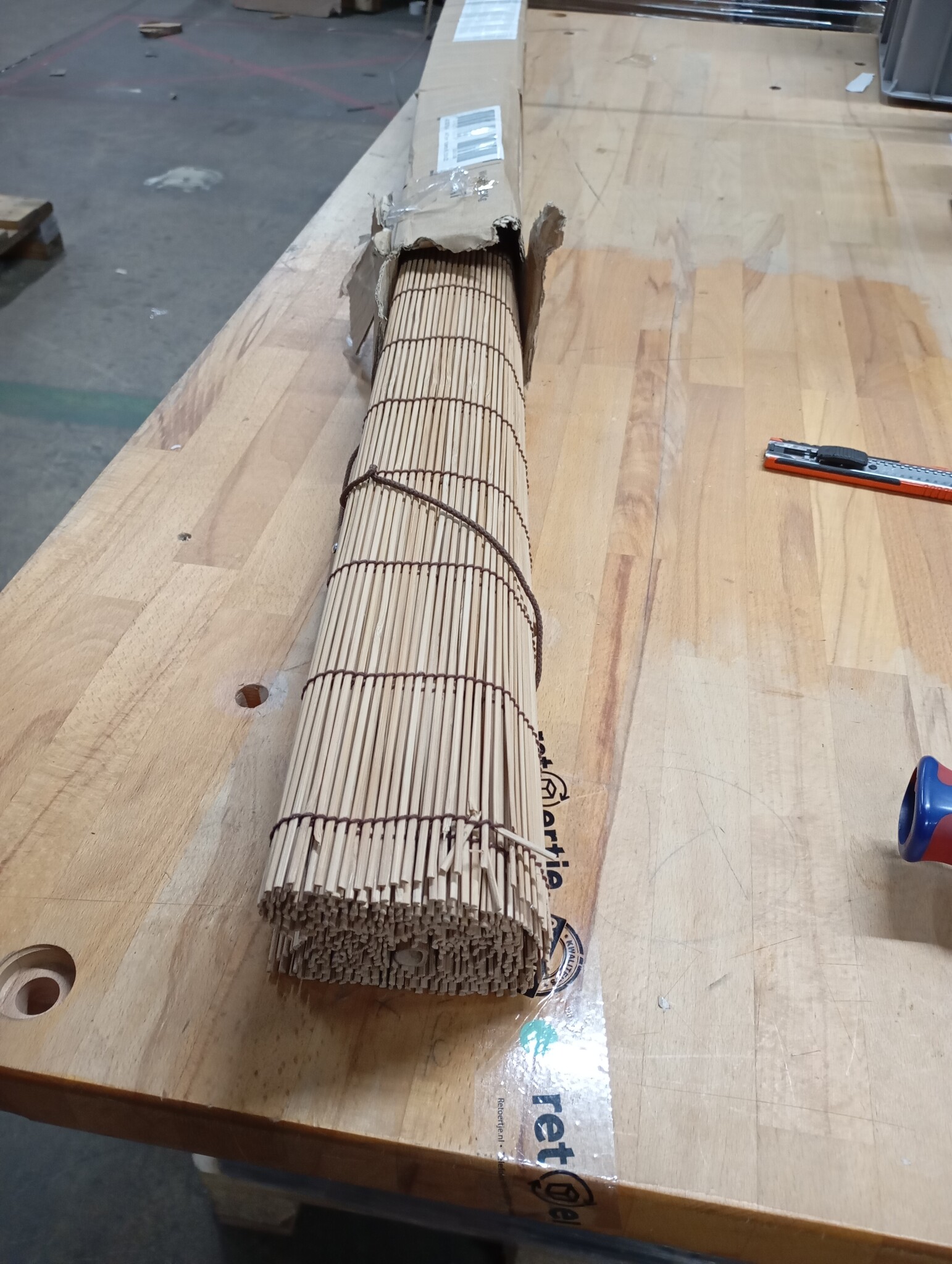 VidaXL Bamboe Rolgordijn Bruin 130x220cm - 57% Korting