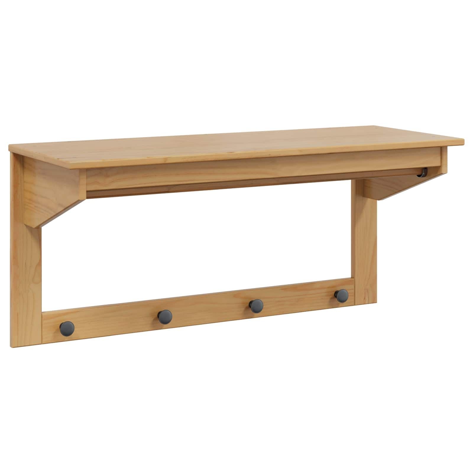 vidaXL Kapstok HILL Honingbruin L Grenenhout - 33% Korting!